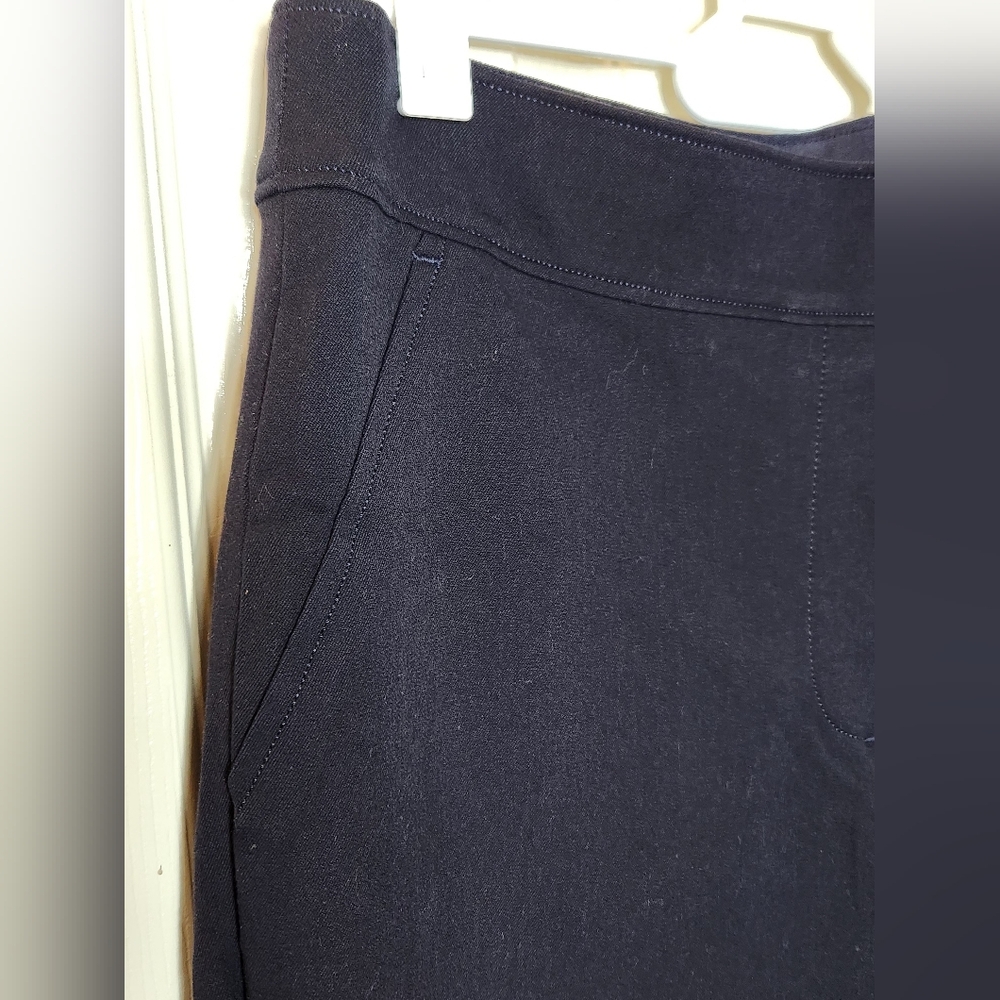 Spanx Women's Polished Kick Flare Black Pull Up Pants - Picture 3 of 12